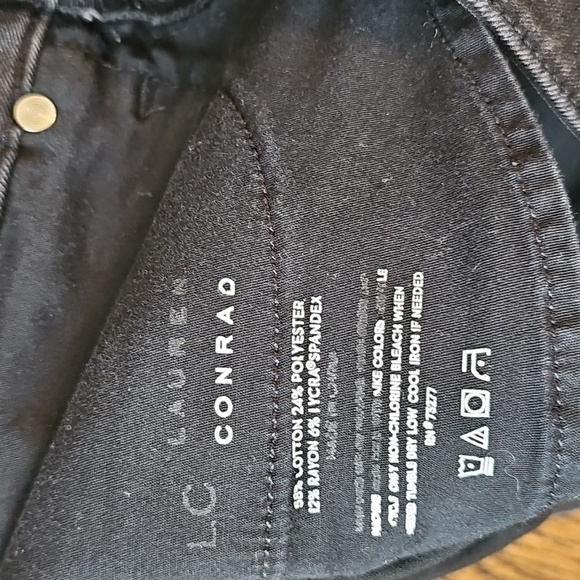 LC Lauren Conrad Women's Midnight Black Skinny Jeans - Picture 5 of 6